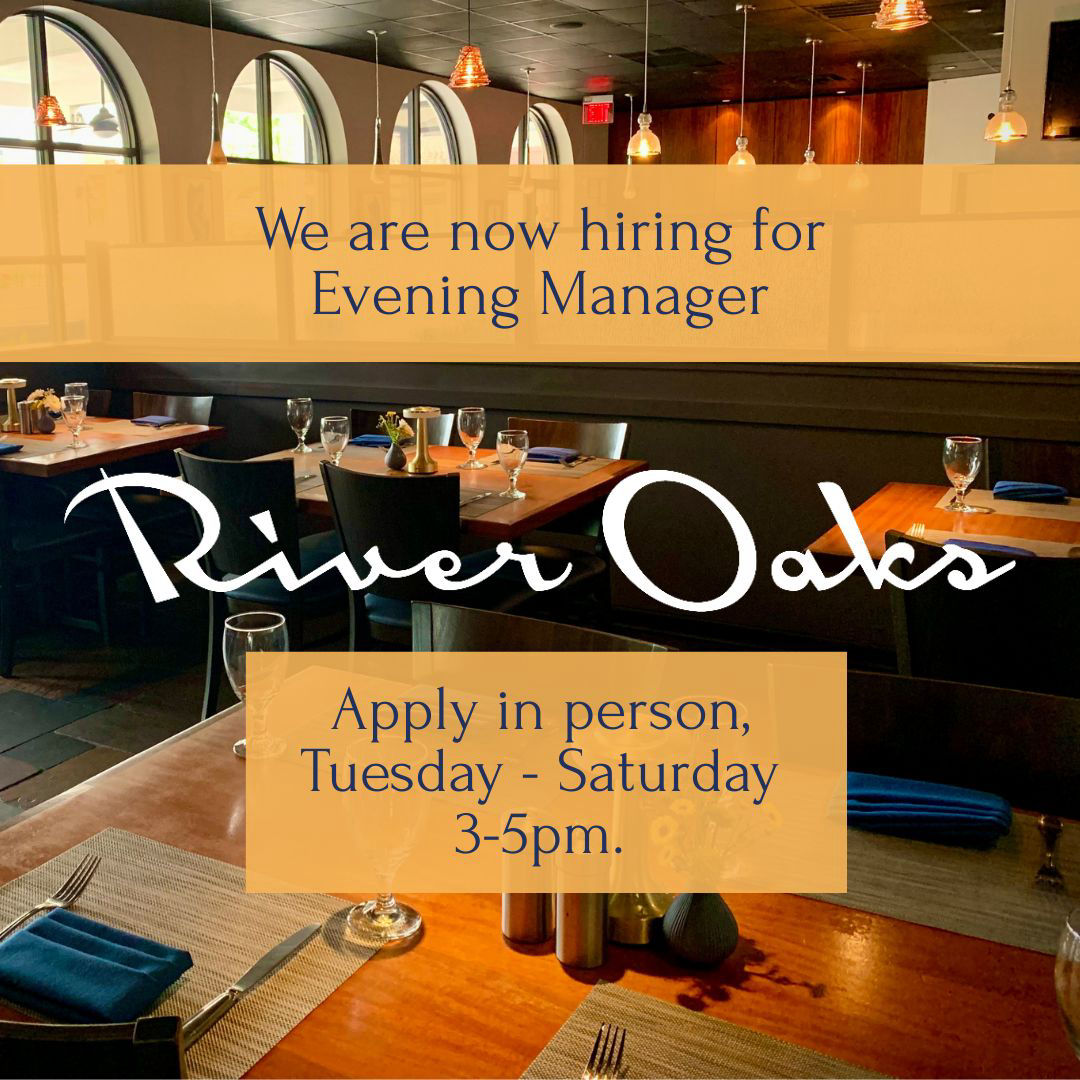 Now hiring - Evening Manager - Please apply!